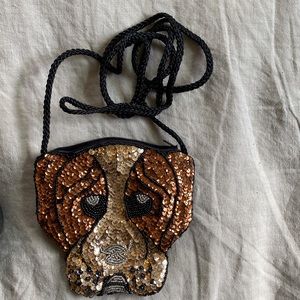 Boxer Sequined Micro Purse Bag